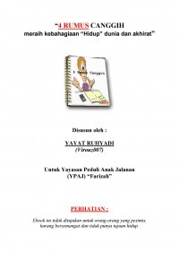 Image of “4 RUMUS CANGGIH meraih kebahagiaan “Hidup” dunia dan akhirat”