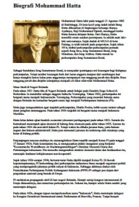 Image of Biografi Mohammad Hatta
