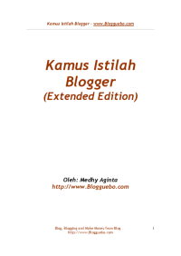 Image of Kamus Istilah Blogger (Extended Edition)