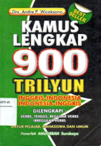 Image of Kamus lengkap 900 Trilyun : inggris-indonesia, indonesia-inggris