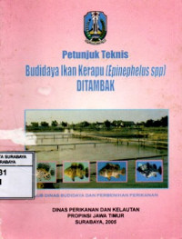 Image of Petunjuk teknis budidaya ikan kerapu (epinephelus spp) ditambak