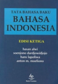Image of Tata bahasa baku bahasa indonesia : edisi tiga